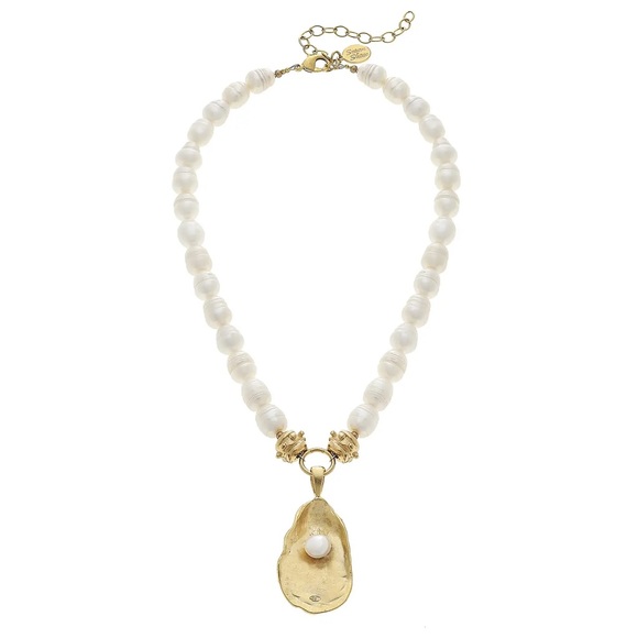 Susan Shaw Jewelry - Elegant Gold and Pearl Necklace